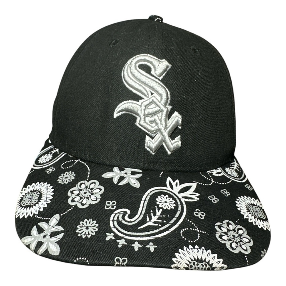 New Era 59FIFTY cap w/ white Chicago White Sox & paisley pattern - Picture 2 of 6